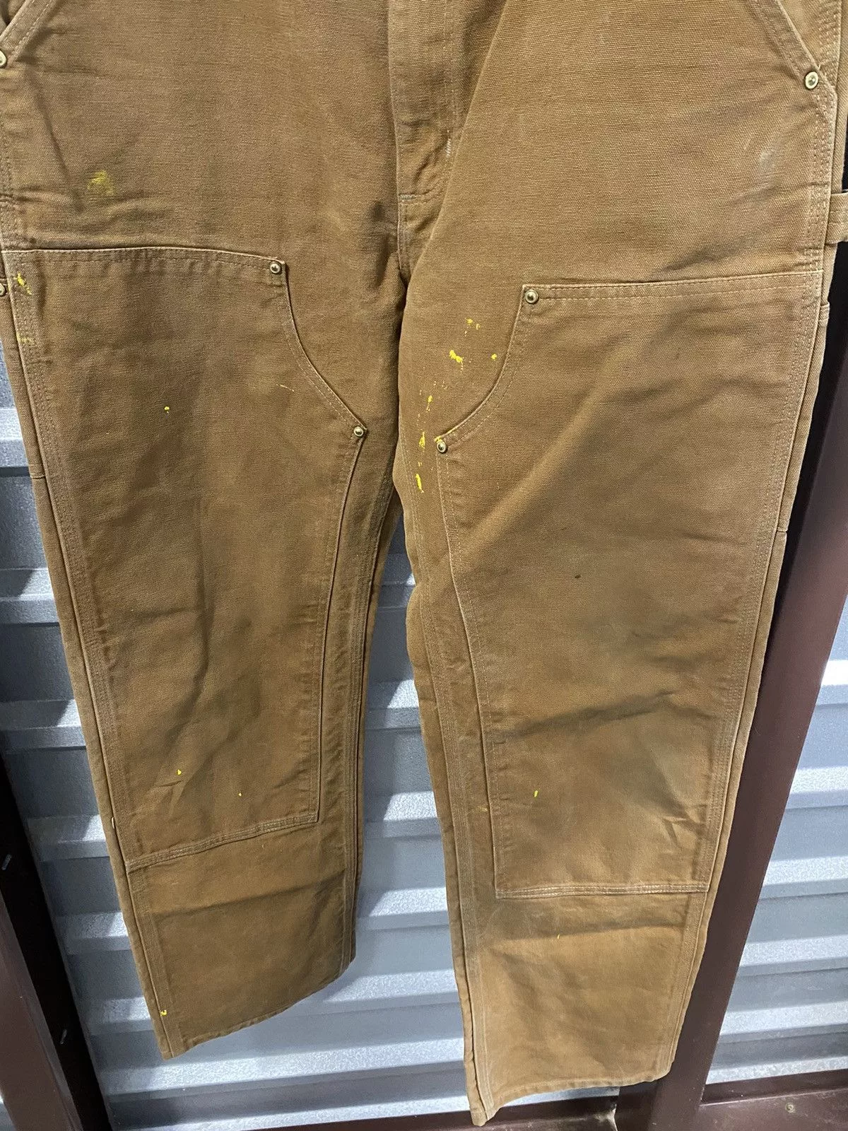 Carhartt Denim Carhartt Double Knee Carpenter Pants Brown