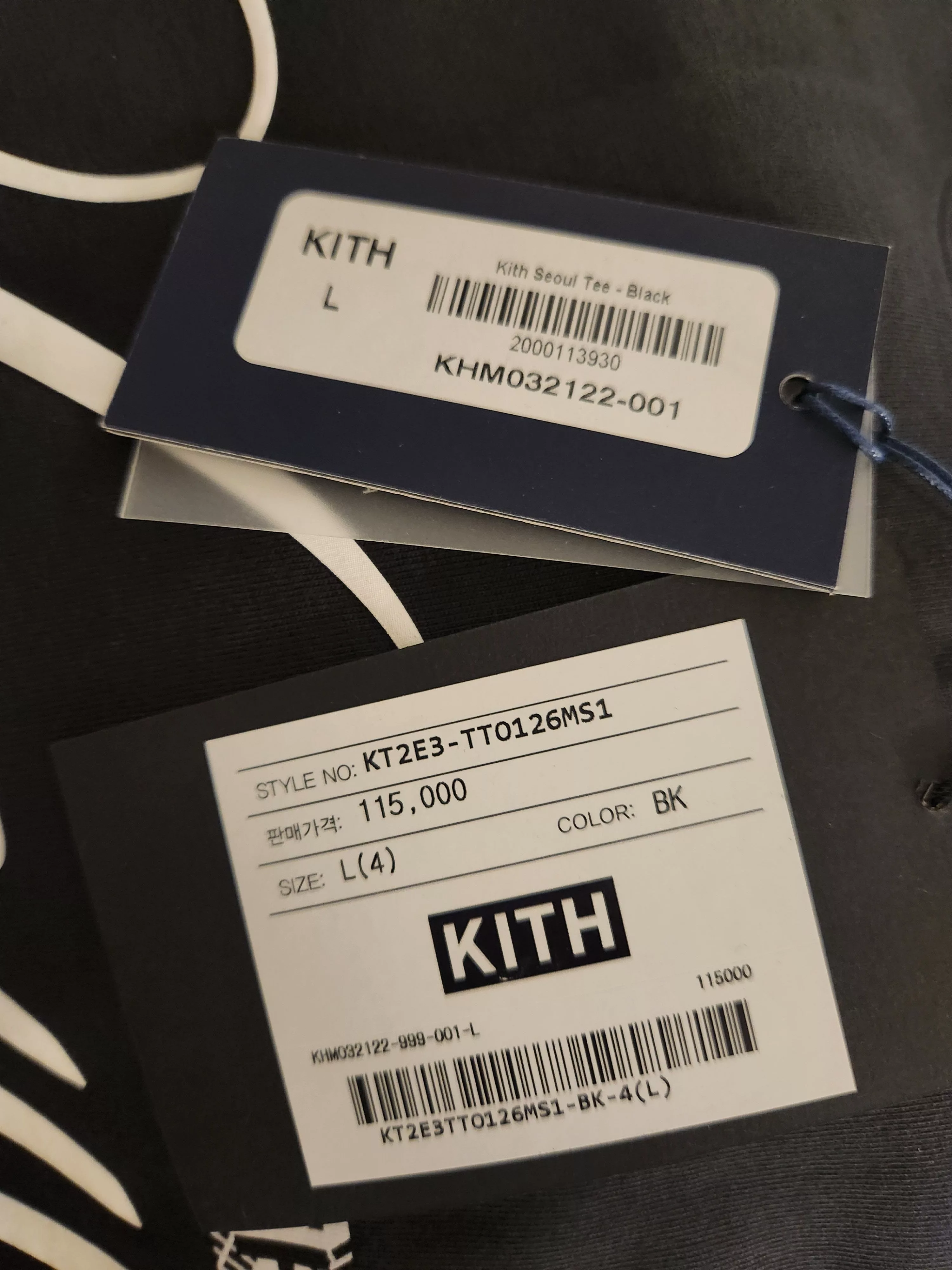 Kith Short Sleeve T Shirts Kith seoul tee Black