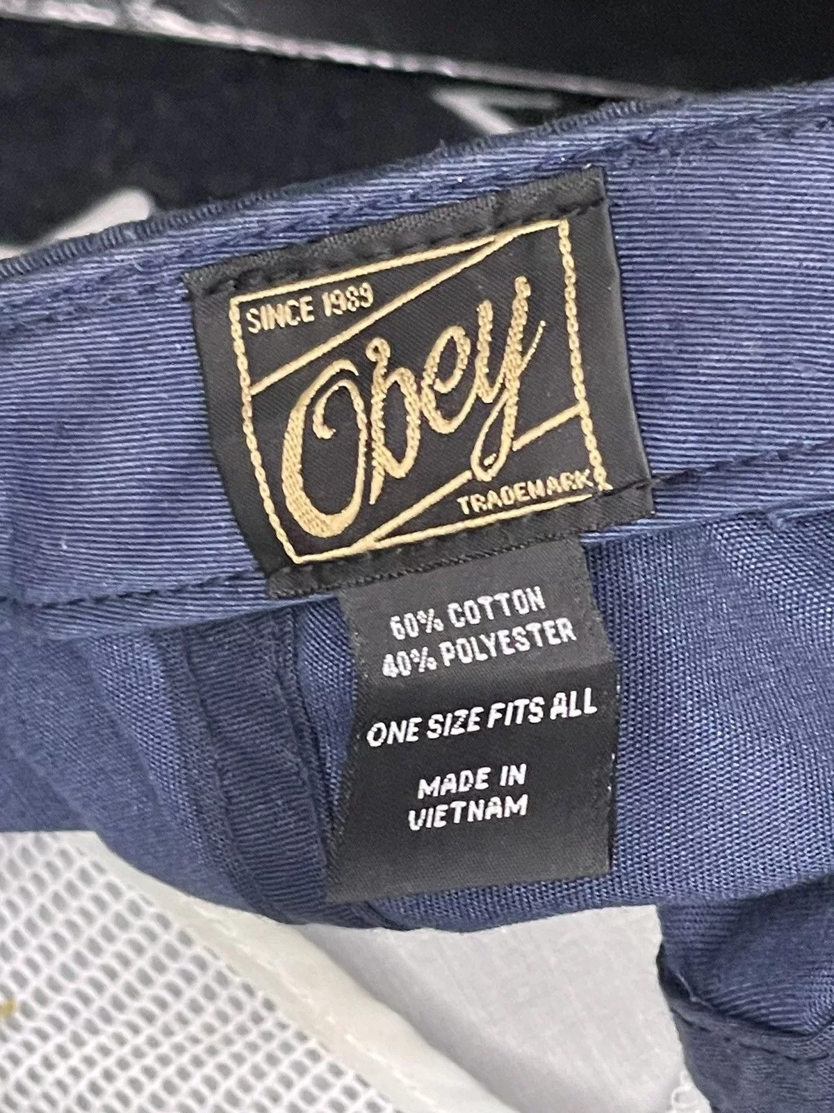 Obey Hats OBEY HAT BLUE LEATHER STRAP