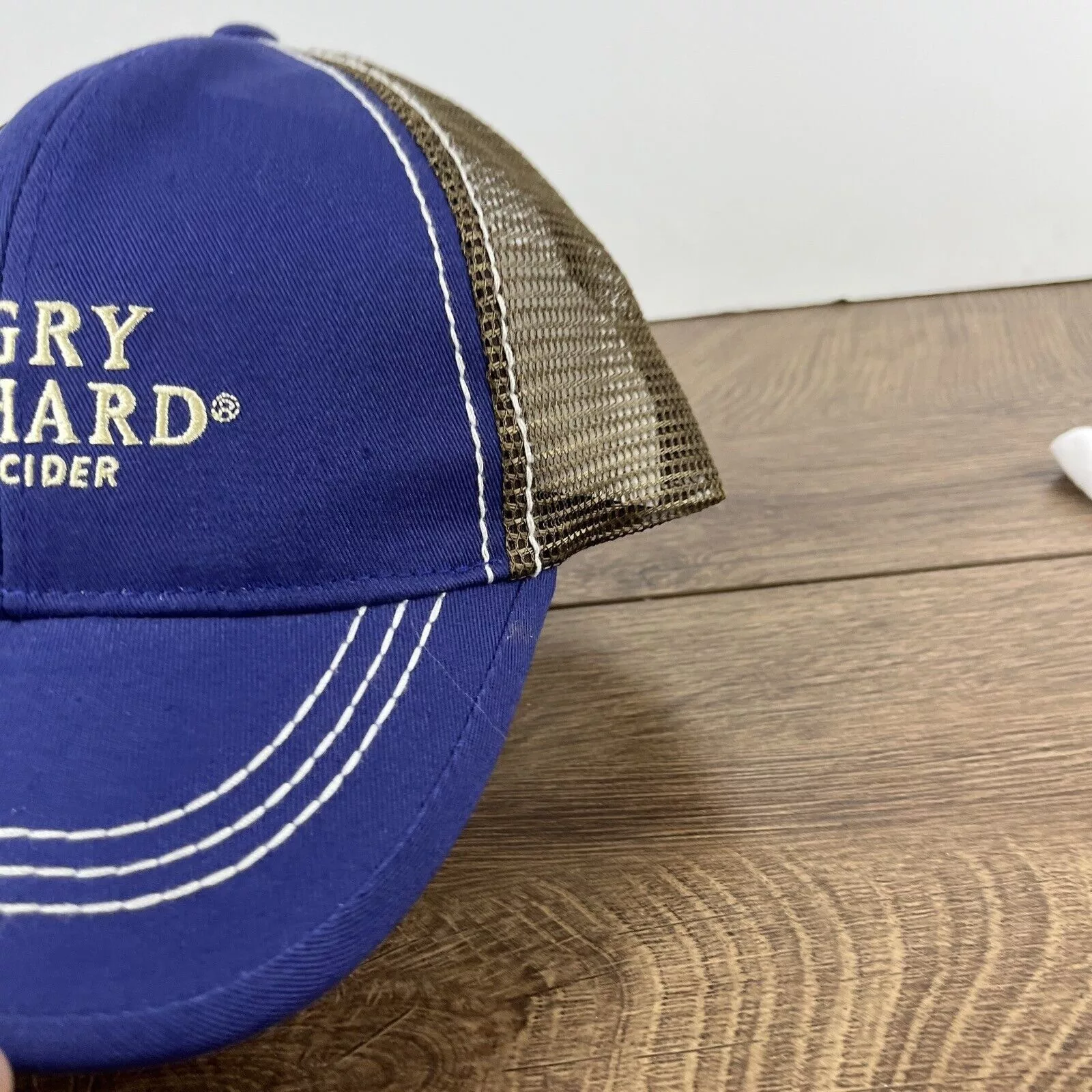Other Hats Other Hard Cider Hat Angry Orchard Blue Adjustable Hat Snapback Ad