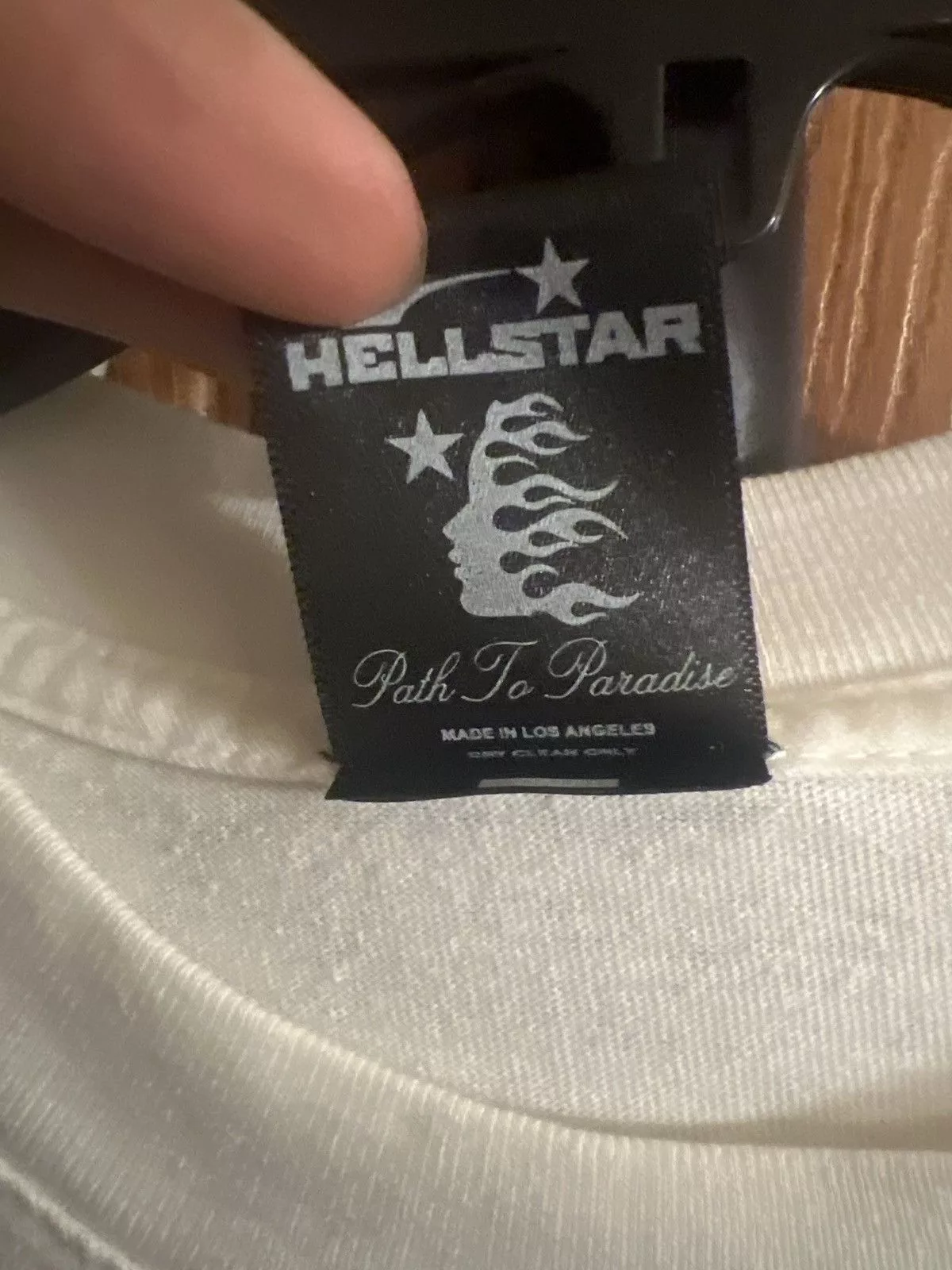 HELLSTAR Short Sleeve T Shirts Hellstar heaven on earth Tee White