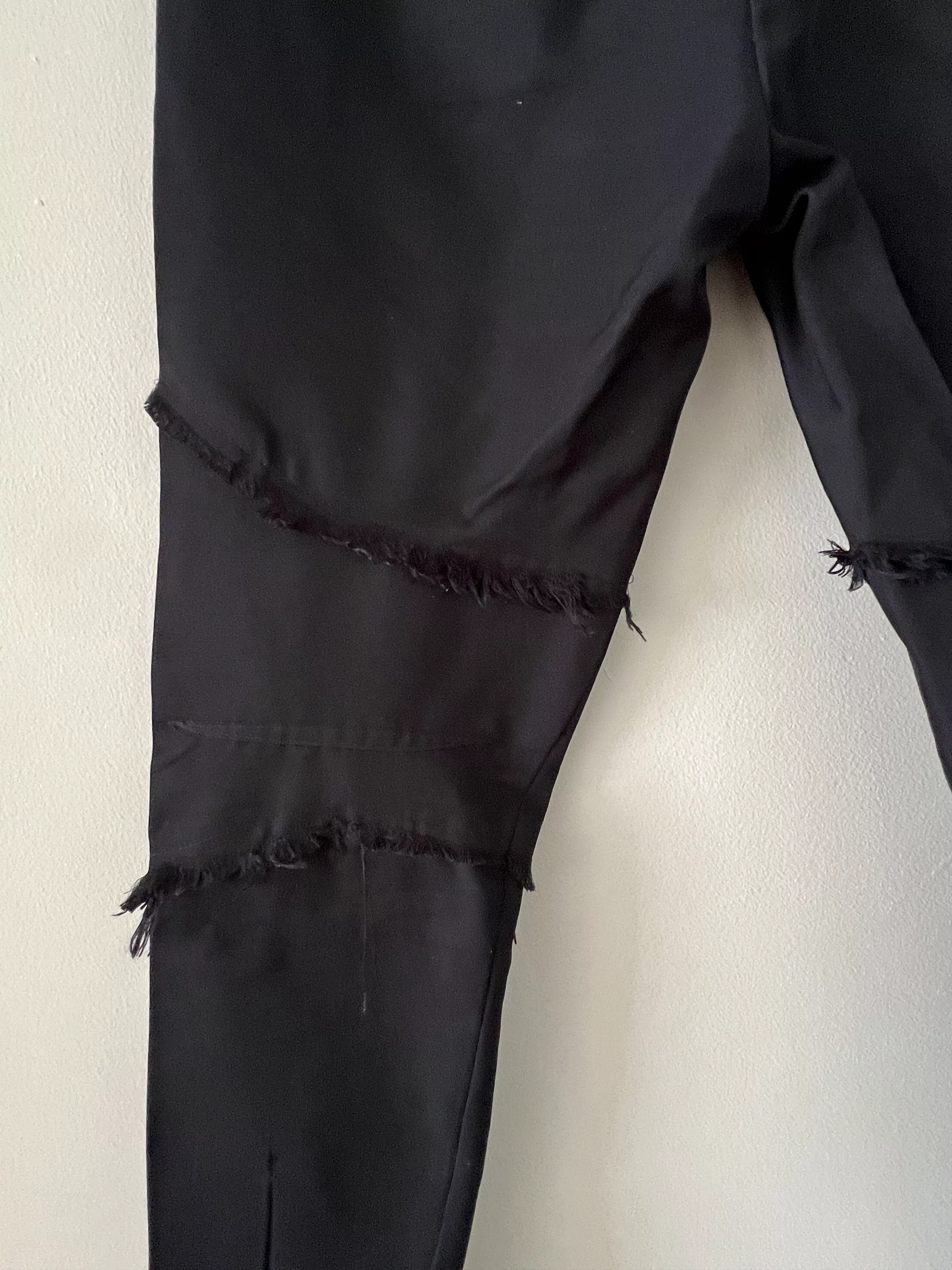 Lanvin Cropped Pants Lanvin Silk Runway Spring 2011 Silk Black Trousers Pant
