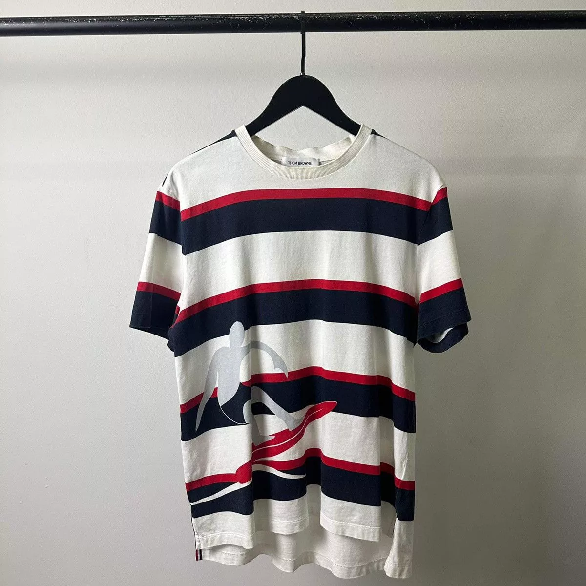 Thom Browne Short Sleeve T Shirts THOM BROWNE “SWIM” T SHIRT Multi Luxury
