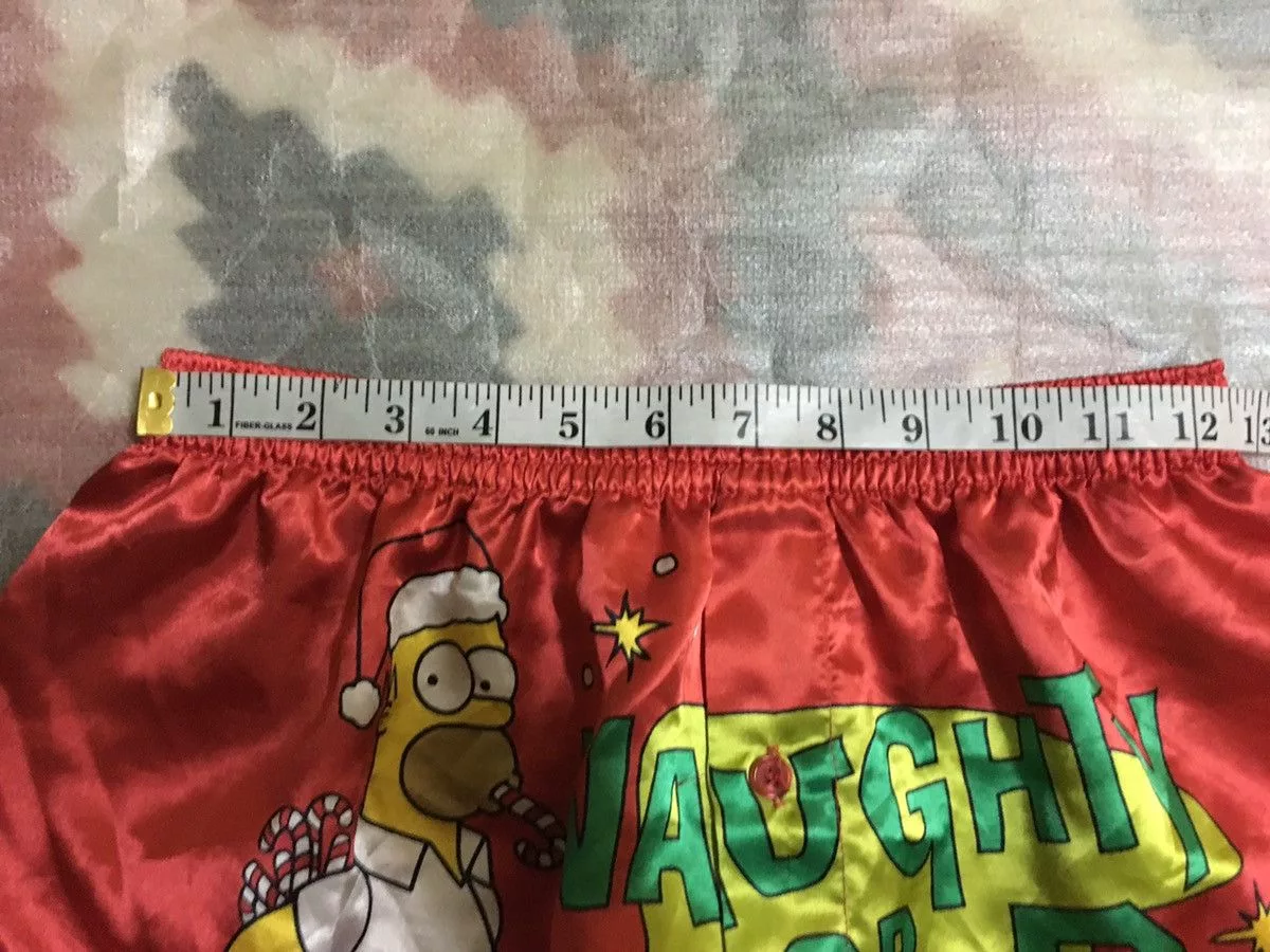 FINAL DROP🔥The simpsons shorts like boxer polyester material Red