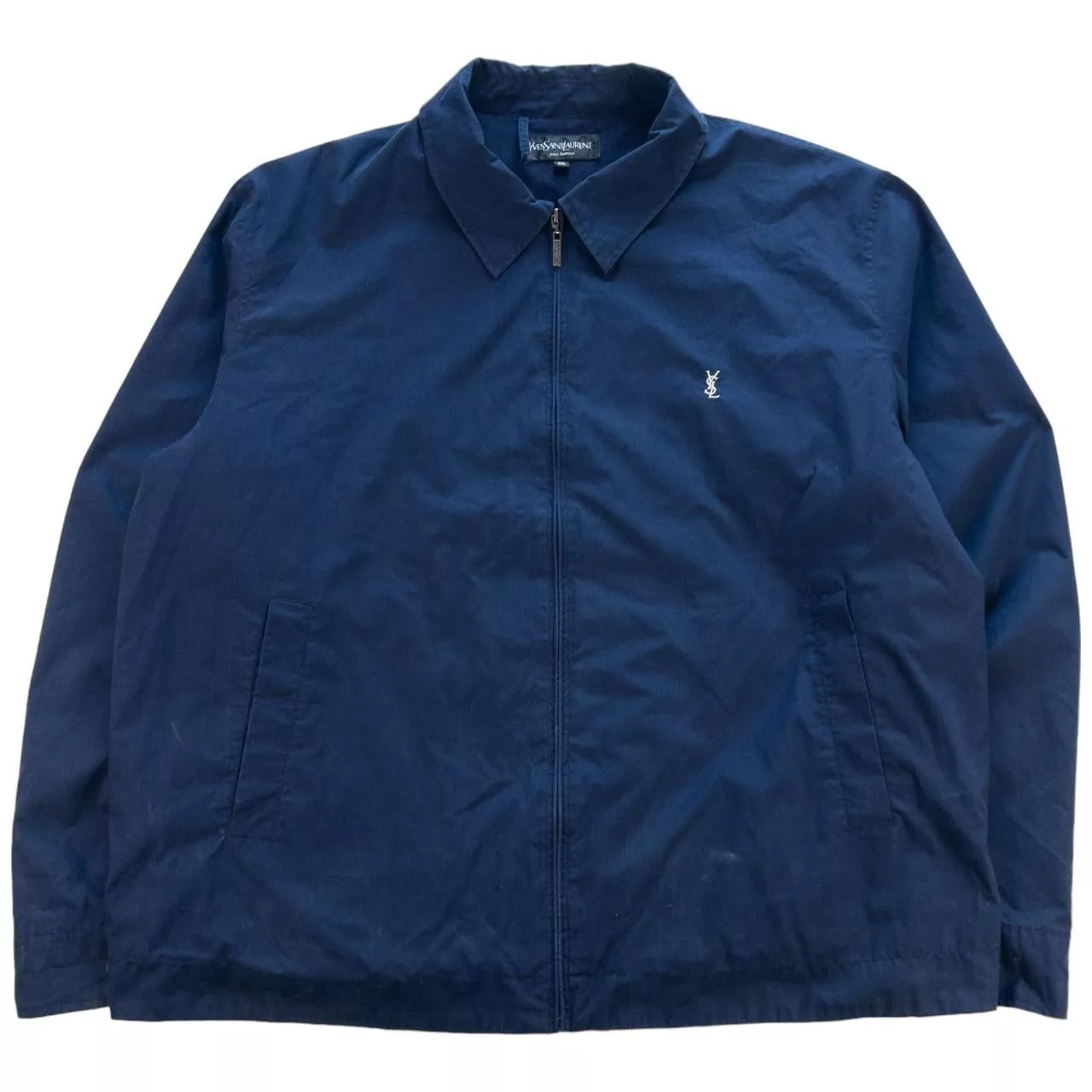 Yves Saint Laurent Light Jackets Vintage YSL Yves Saint Laurent Zip Up Jacket Size XXL Blue