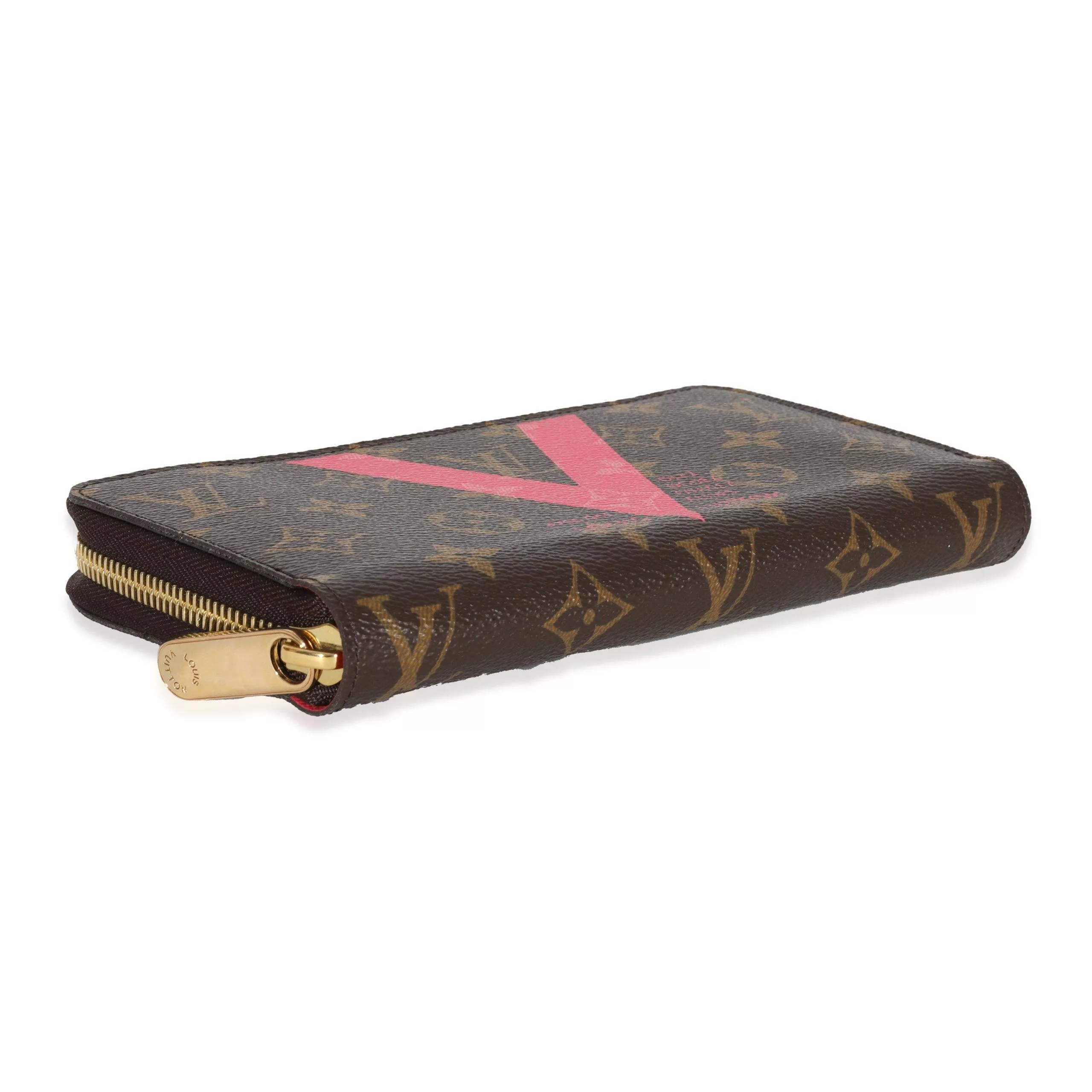 Louis Vuitton Rings Louis Vuitton Monogram Canvas & Grenade V Zippy Wallet Brown