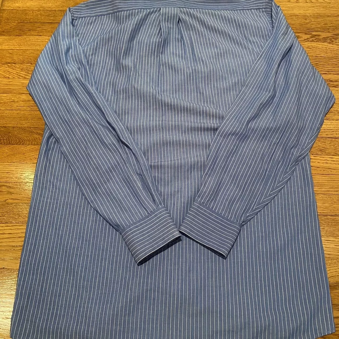 Van Heusen Shirts Button Ups Van Heusen VanHeusen stripped Button down Blue