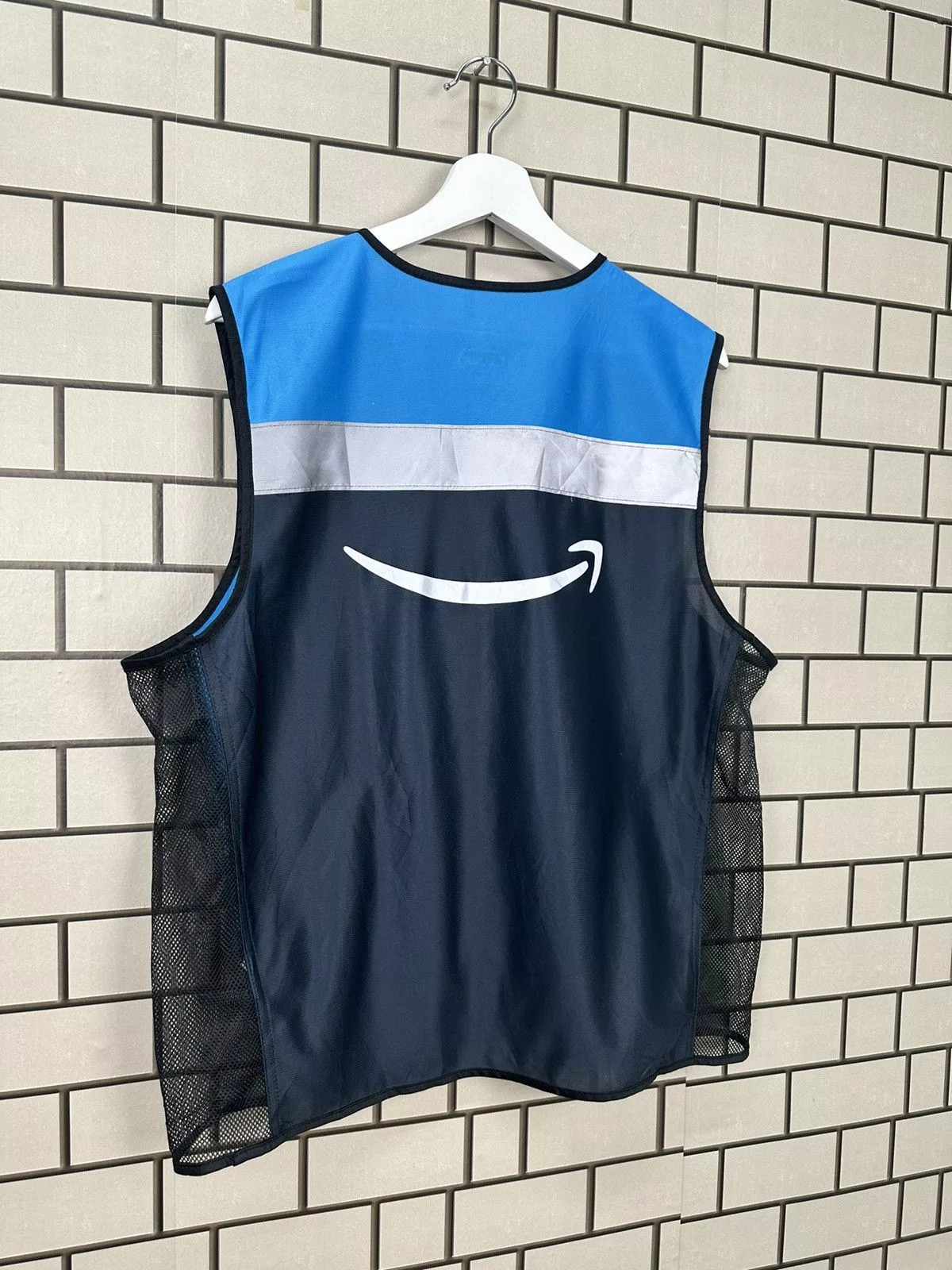 Other Vests Other Amazon Employee Delivery Driver Reflective Work Vest M/L Blue