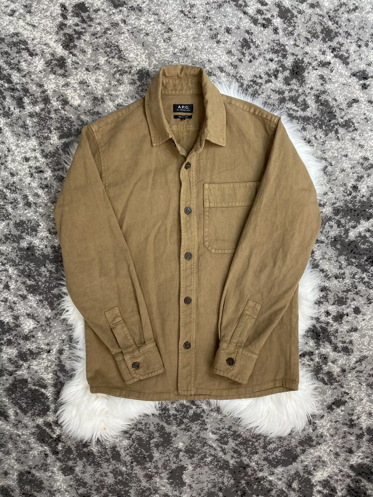 A.P.C. Shirts Button Ups A.P.C. Shirt Beige Colour XS-S Size Luxury
