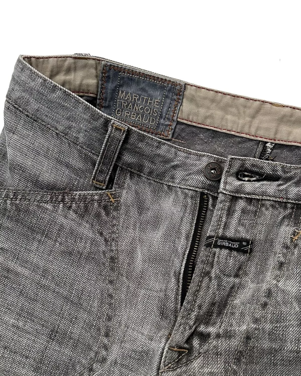 Marithe + Francois Girbaud Denim Marithe + Francois Girbaud × Vintage Marithe Francois Girbaud Biker Denim Jeans Gray
