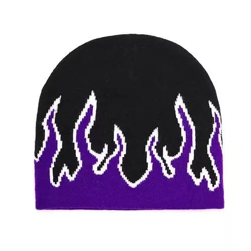 Other Hats Other FLAME BEANIE Black Avant-Garde