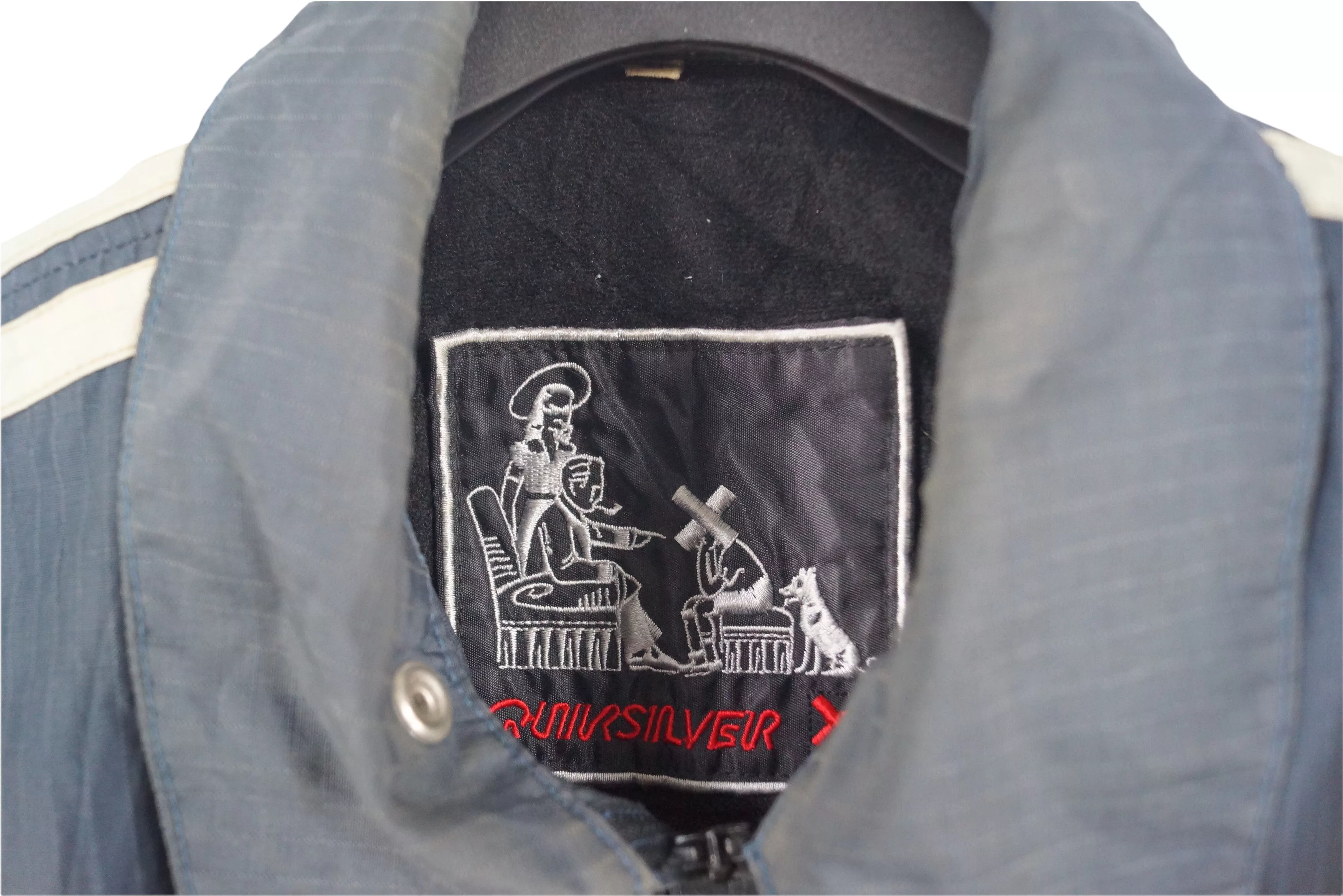 Quicksilver Raincoats Vintage Quicksilver Jacket Zipper Blue