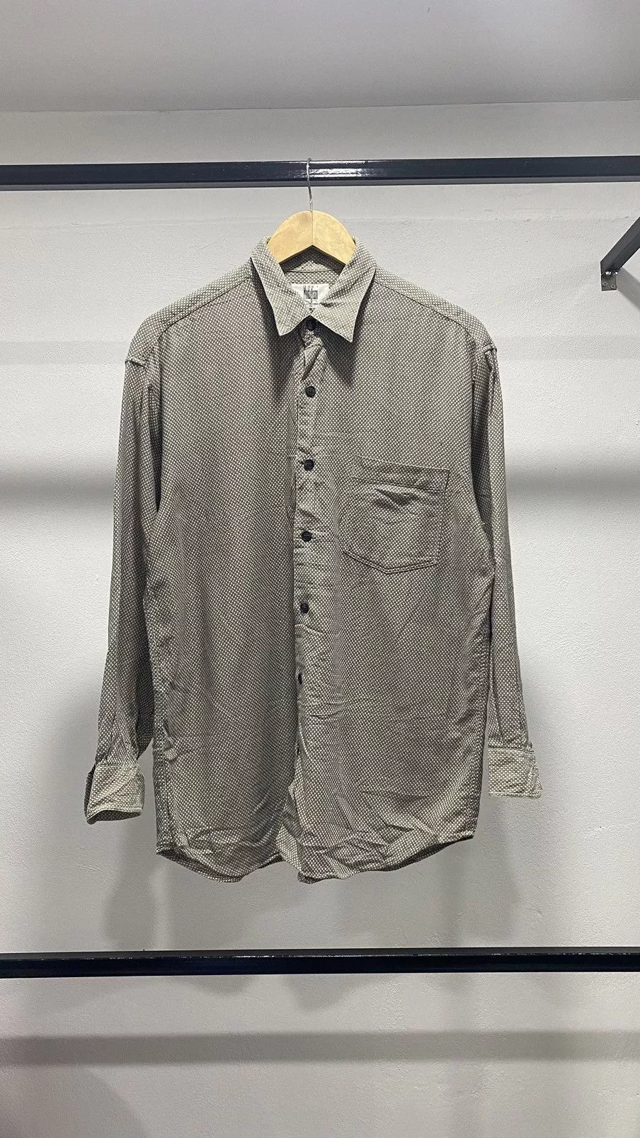 Vintage Shirts Button Ups Vintage 🚨FINAL DROP🚨 Modigliani Italy Snake Skin Formal Shirt White