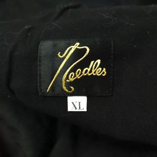 Needles Shorts Poly Slub Sateen String Cowboy Black