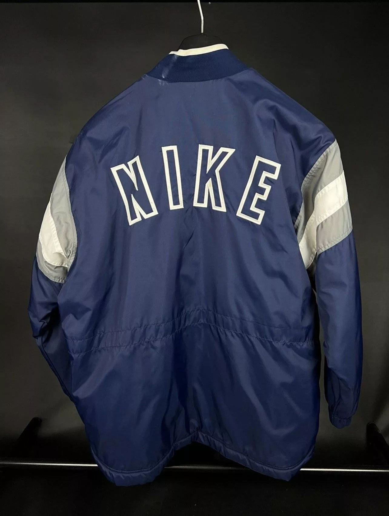 Nike Denim Jackets Nike × Vintage Vintage Nike lined Jacket Parka Windbreaker Transition Blue