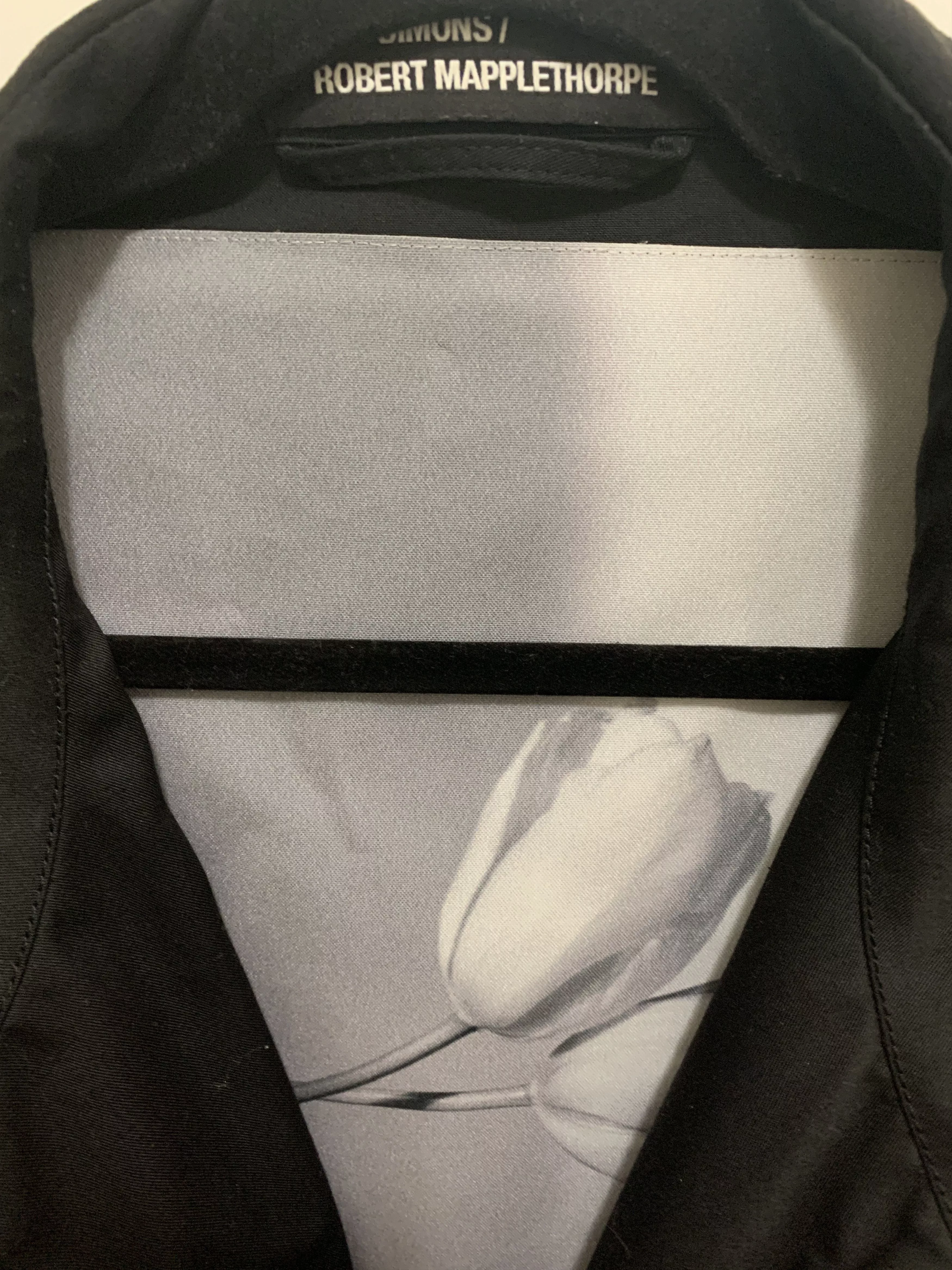 Raf Simons Parkas Rare Raf Simons X Robert Mapplethorpe Tulip Jacket Black