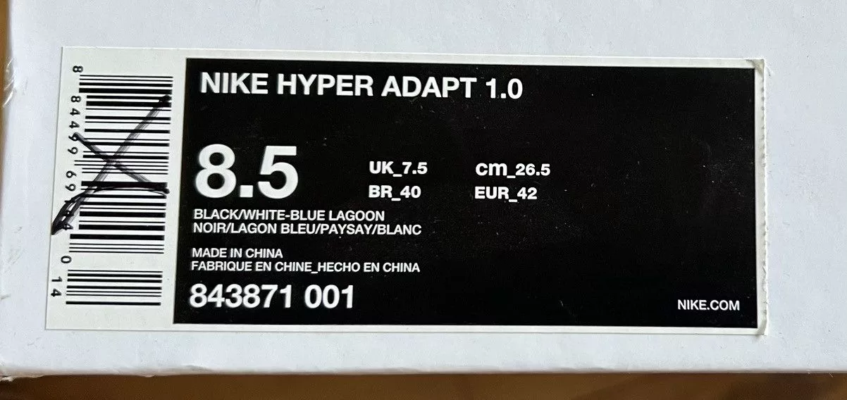 Nike Low Top Sneakers Nike Hyper Adapt 1.0 Black