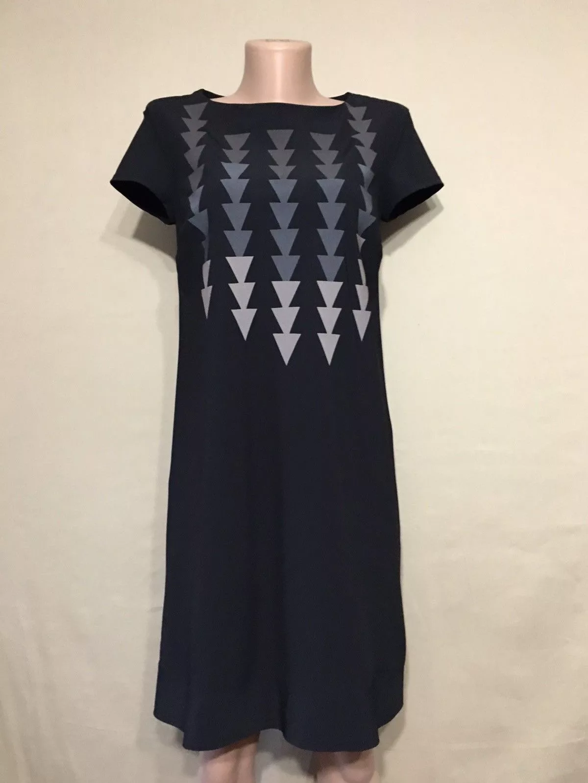 Marithe + Francois Girbaud Midi Dresses Marithe + Francois Girbaud Marithe Francois Girbaud Black Sign Design Dress IT42 US5