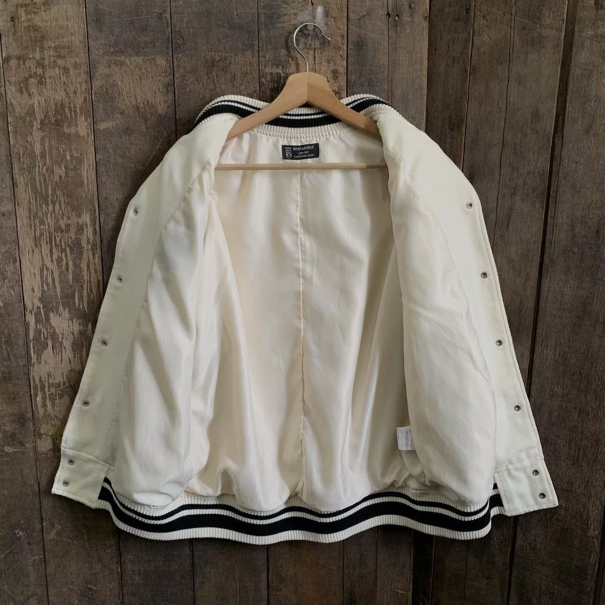Other Light Jackets Other Brewer Coffee Varsity Jacket White Vintage