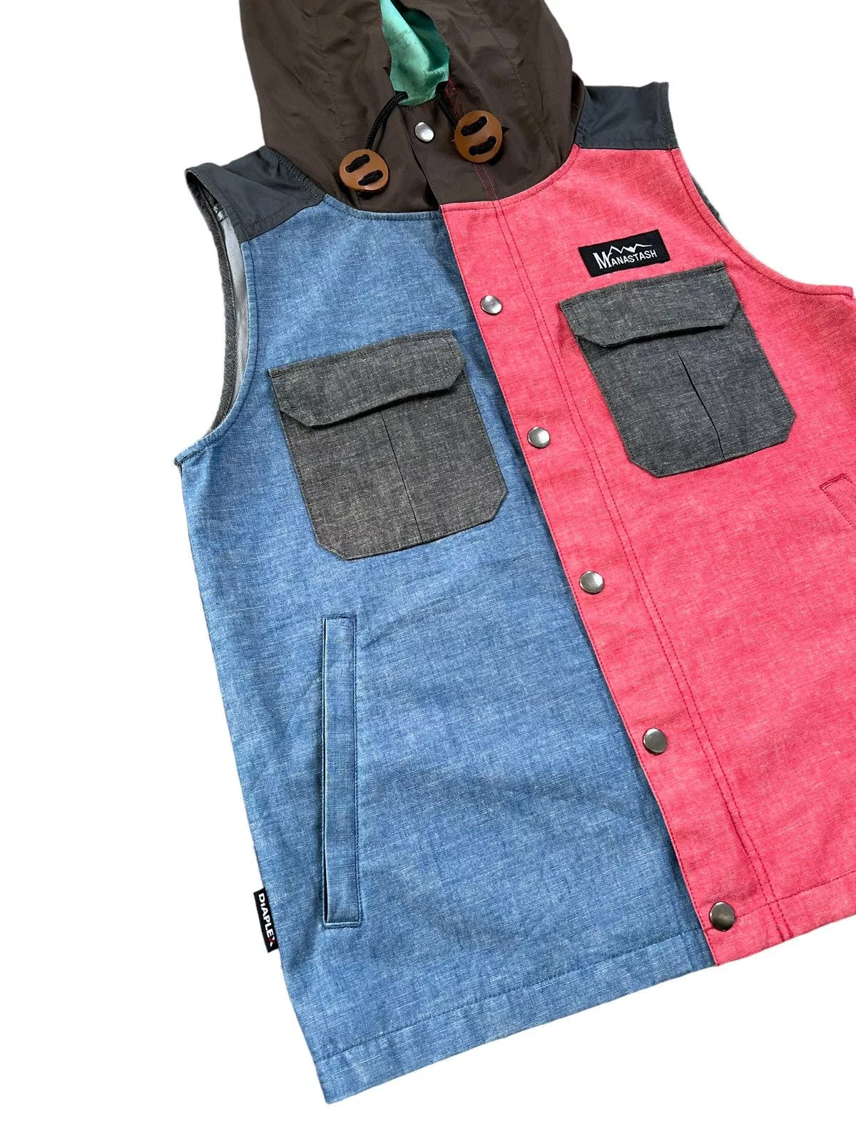 Manastash Vests Manastash Multicolor Hooded Vest