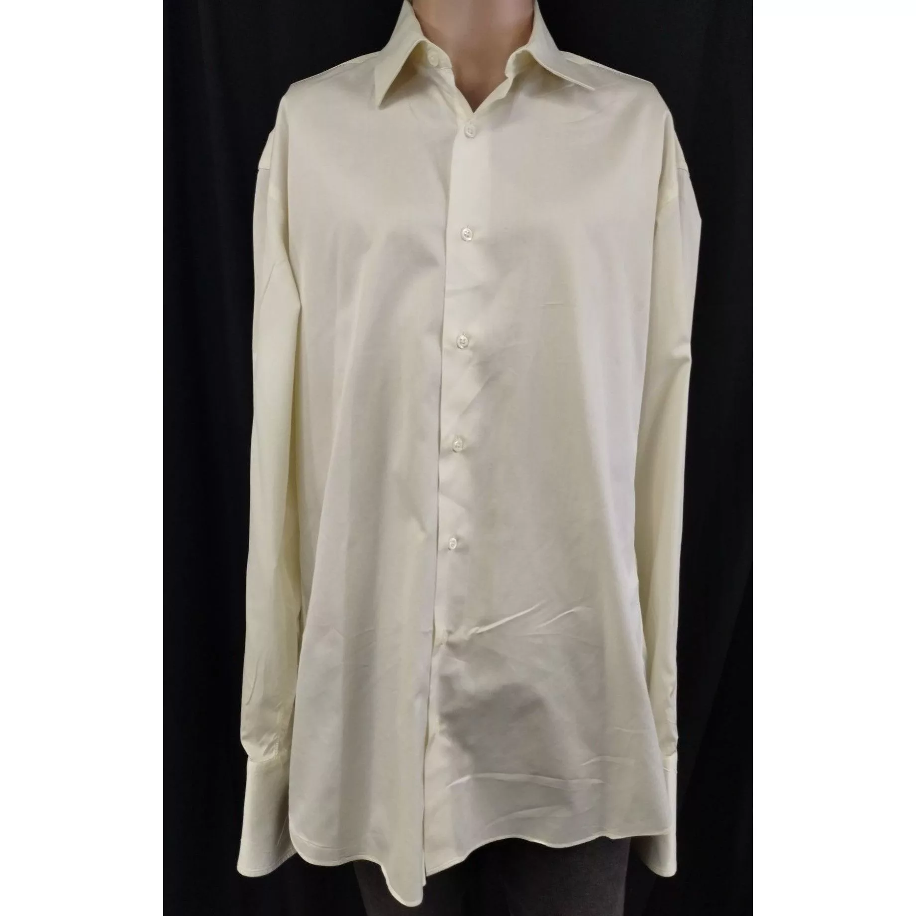 Ike Behar Shirts Button Ups IKE BEHAR NY Men's Yellow Shirt/Button up Size 37 SKU 2918