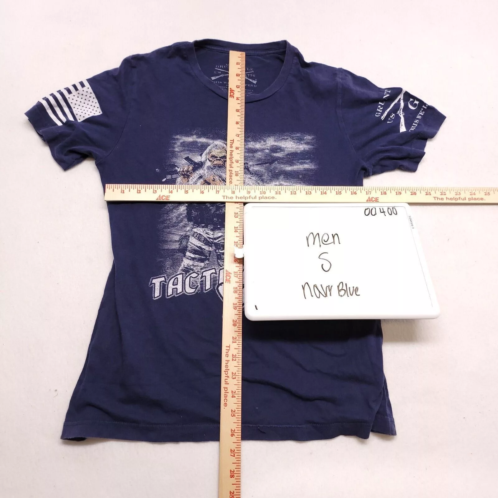 Grunt Style Short Sleeve T Shirts Grunt Style Tactical Yeti Pullover Graphic T Shirt Mens Size Medium Blue