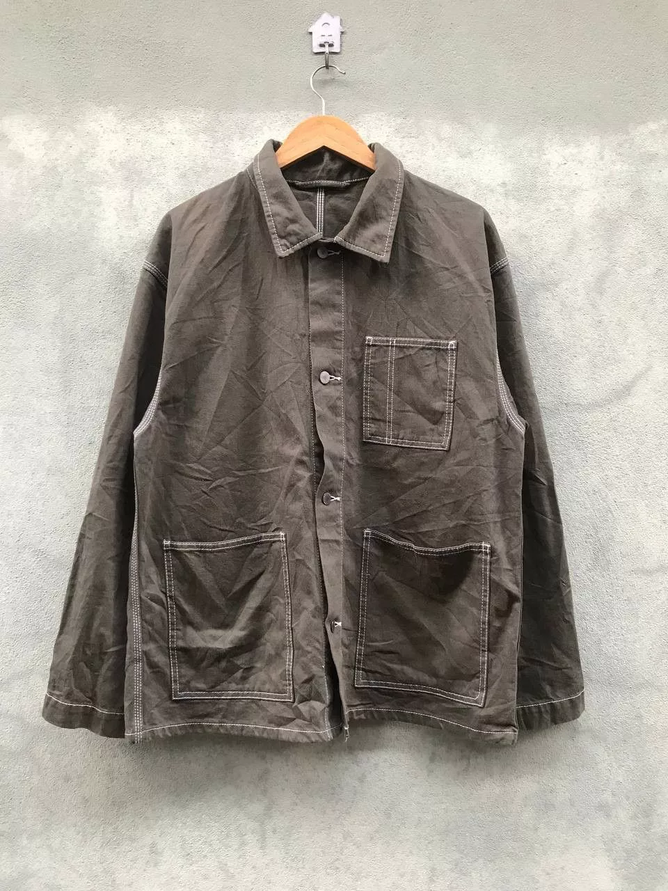 GU Light Jackets Gu Jean Army Colour Jacket Green Streetwear