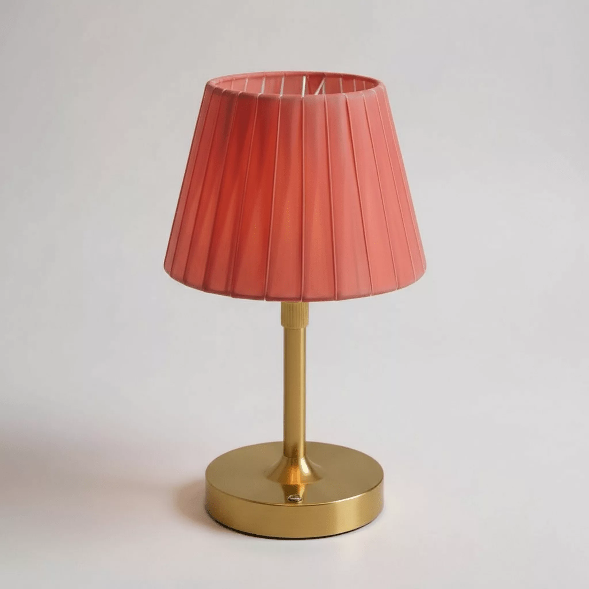 Velvet Pleated Rechargeable Cordless Table Lamp