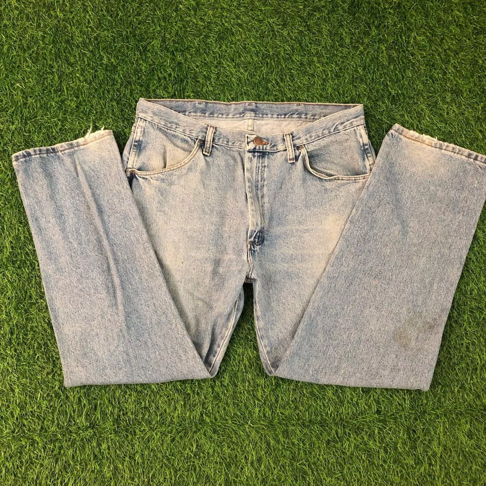 Other Denim Other Men’s Distressed Rustler Denim Jeans Size: 36x29 Blue
