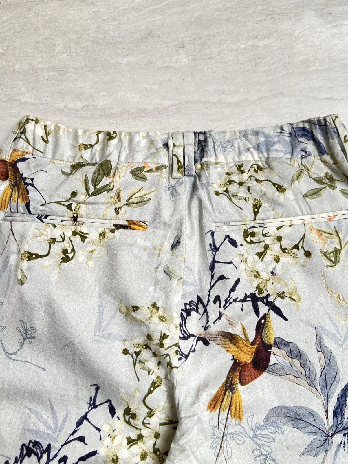 Zara Casual Pants ZARA MAN Flower Patterned Pants White