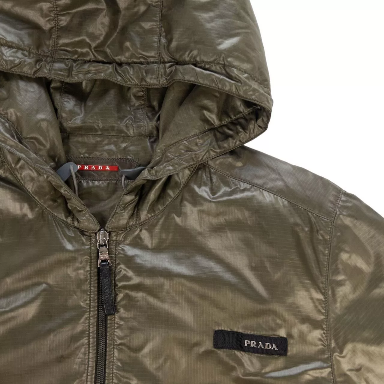 Prada Light Jackets Vintage Prada Zip Up Padded Jacket Size L Green