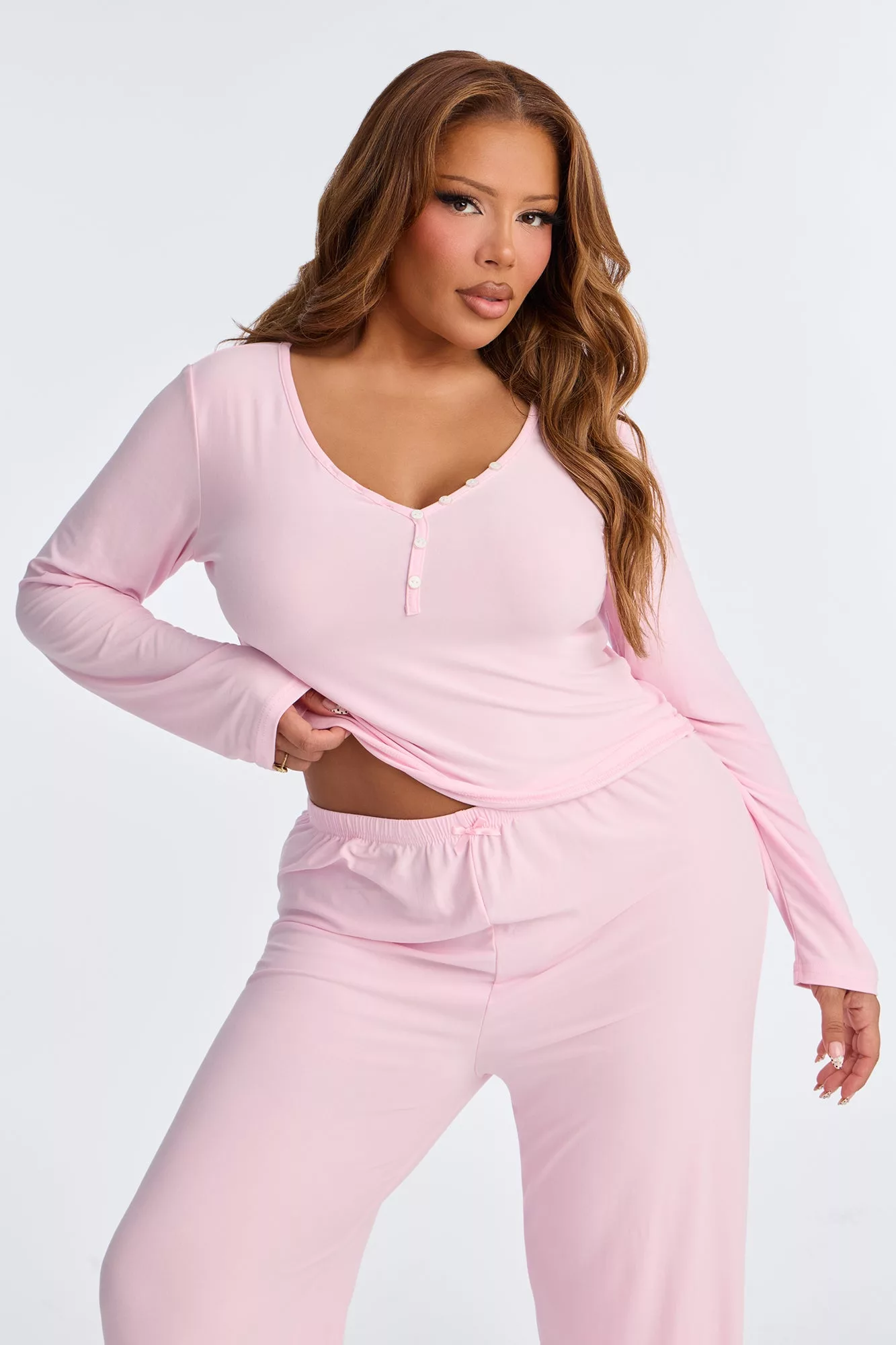 Classic Chill PJ Pant Set - Pink