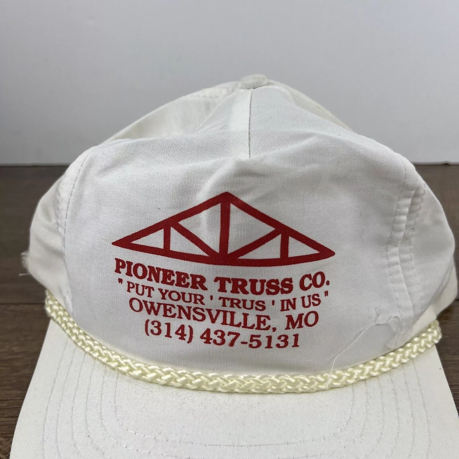 Other Hats Other Pioneer Truss Co Hat Snapback White Adjustable Hat Owensvill