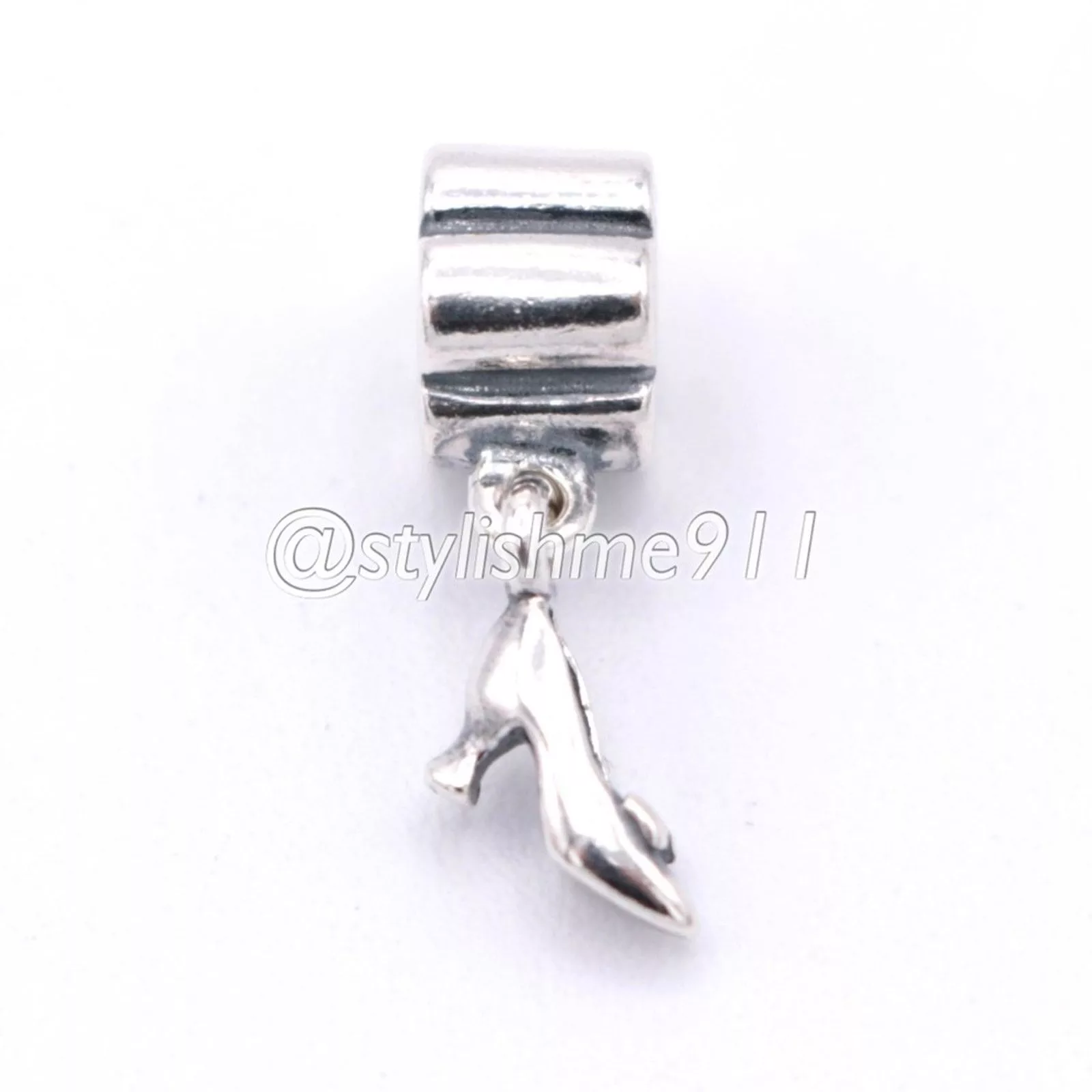 pandora Charms Authentic PANDORA Stiletto Shoe Charm - 790420 Silver