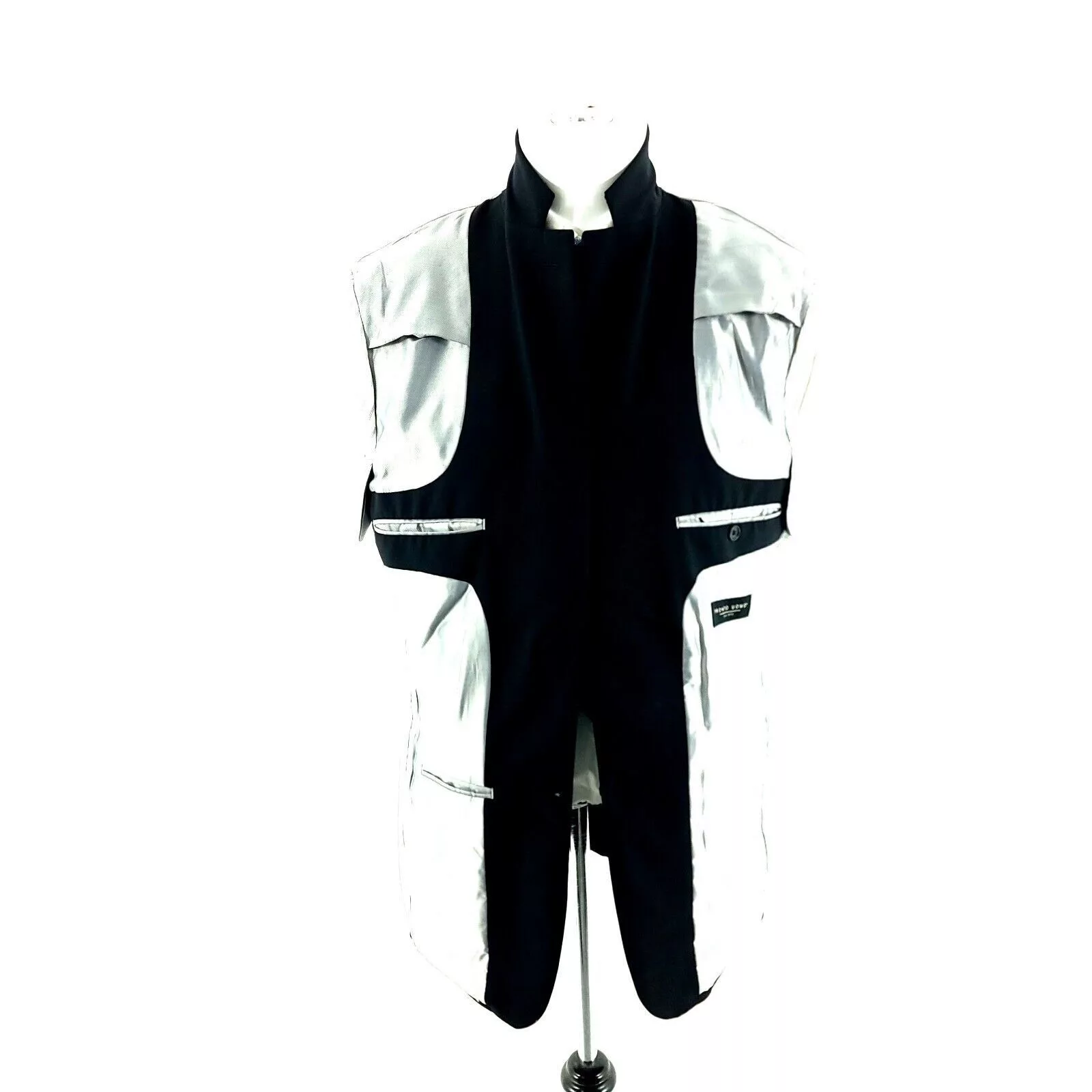 Pronto Uomo Blazers Pronto Uomo Wool Polyester Spandex 2 Button Suit Jacket 38R Black
