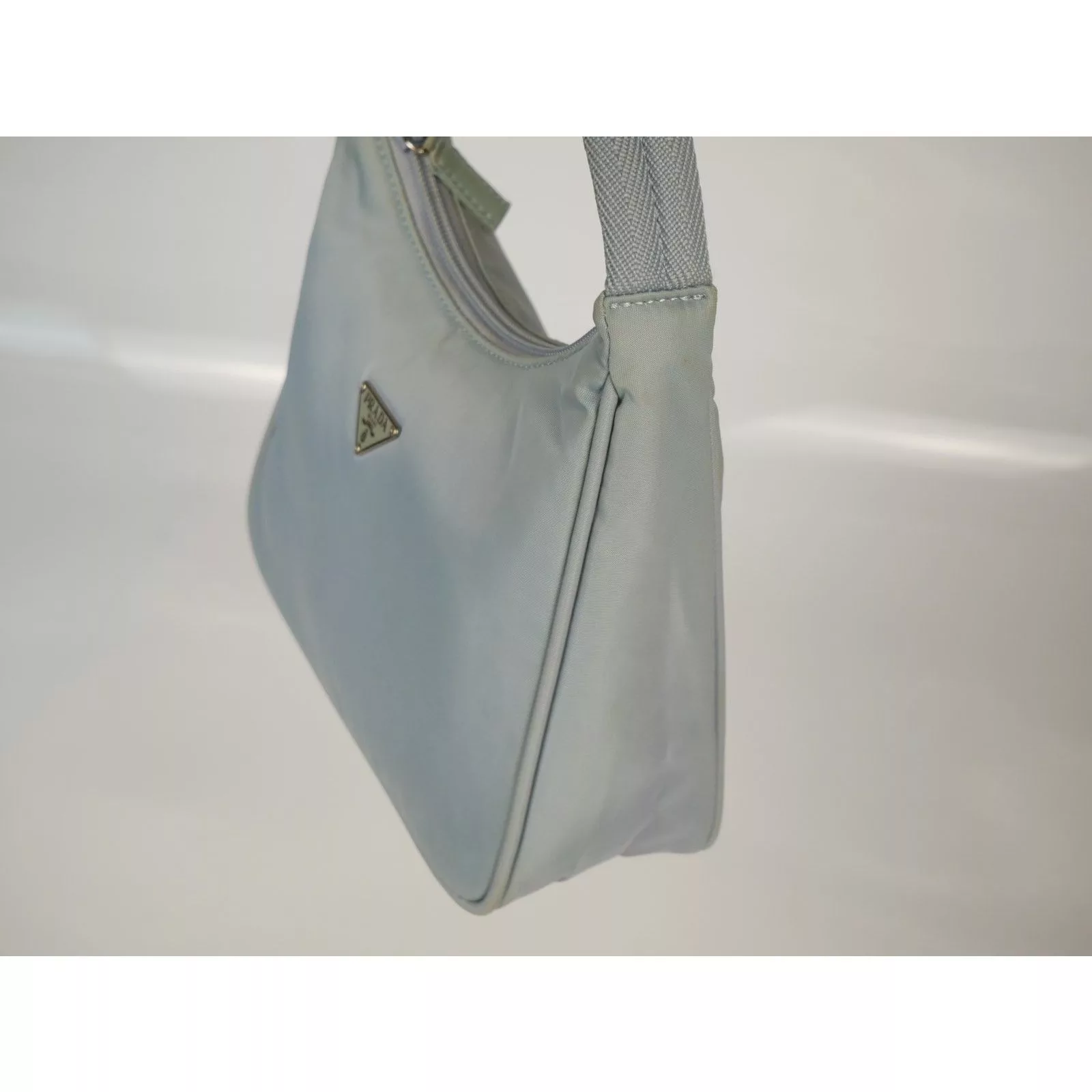 Prada Mini Bags Prada 2000 Nylon Shoulder Bag Gray