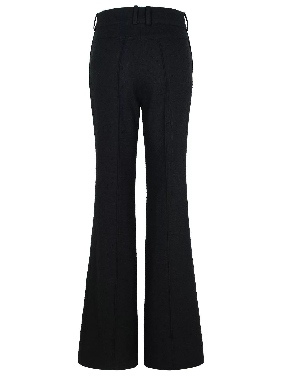 Patou Pants PATOU Black Wool Blend Flare Pants Multi