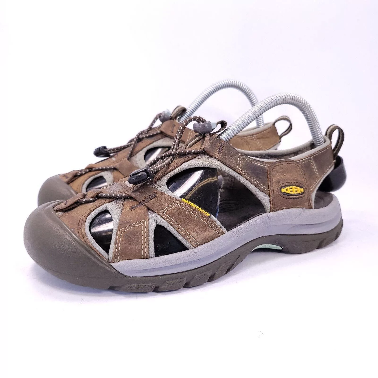 KEEN Sandals Keen Boss Outdoor Hiking Sandal Womans Size 8 5210 Brown