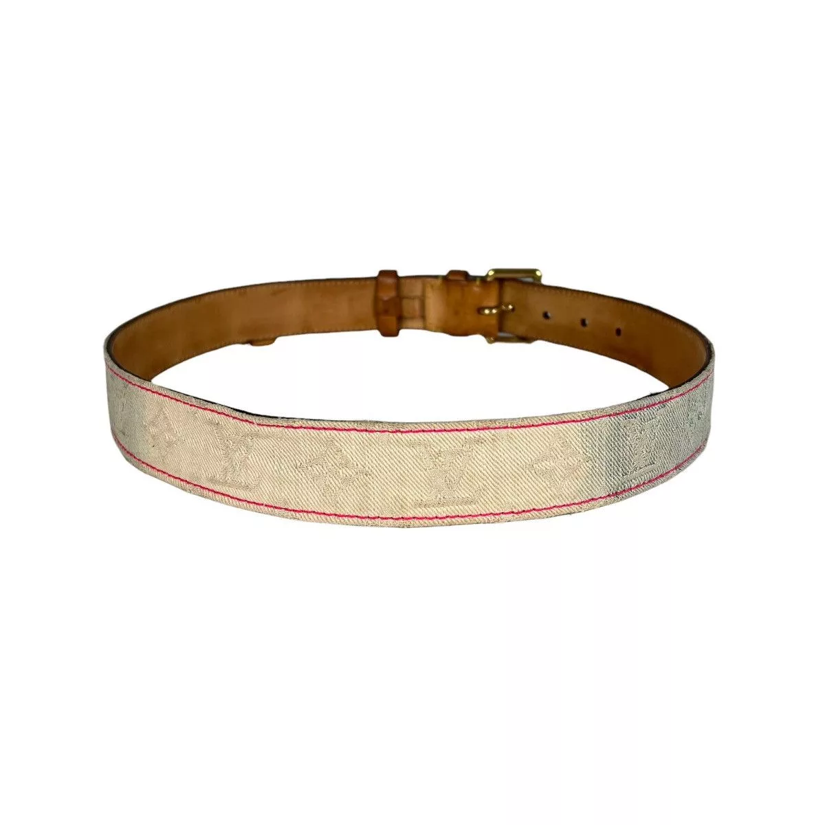 Louis Vuitton Belts Louis Vuitton × Marc Jacobs Louis Vuitton Gradient Denim Monogram Belt Blue