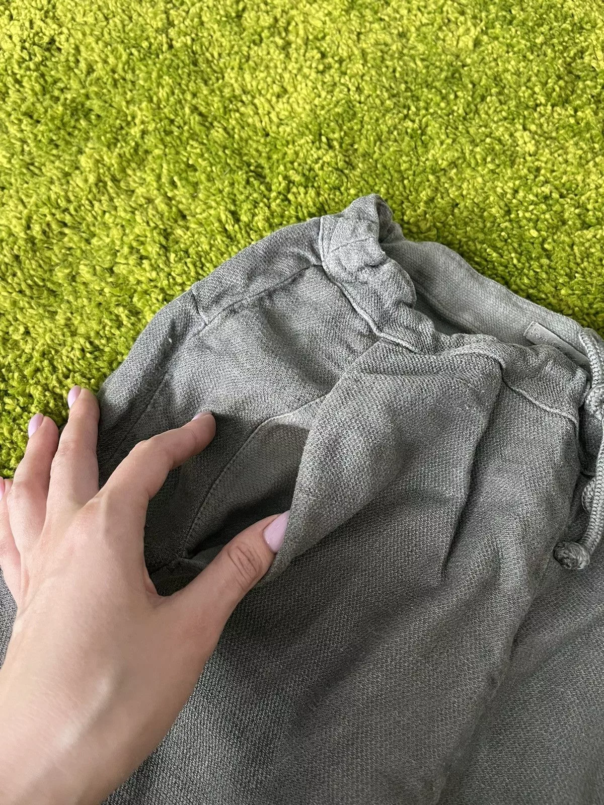 Transit Joggers Transit × Transit Uomo Transit par-such avant garde linen joggers pants Gray Avant-Garde
