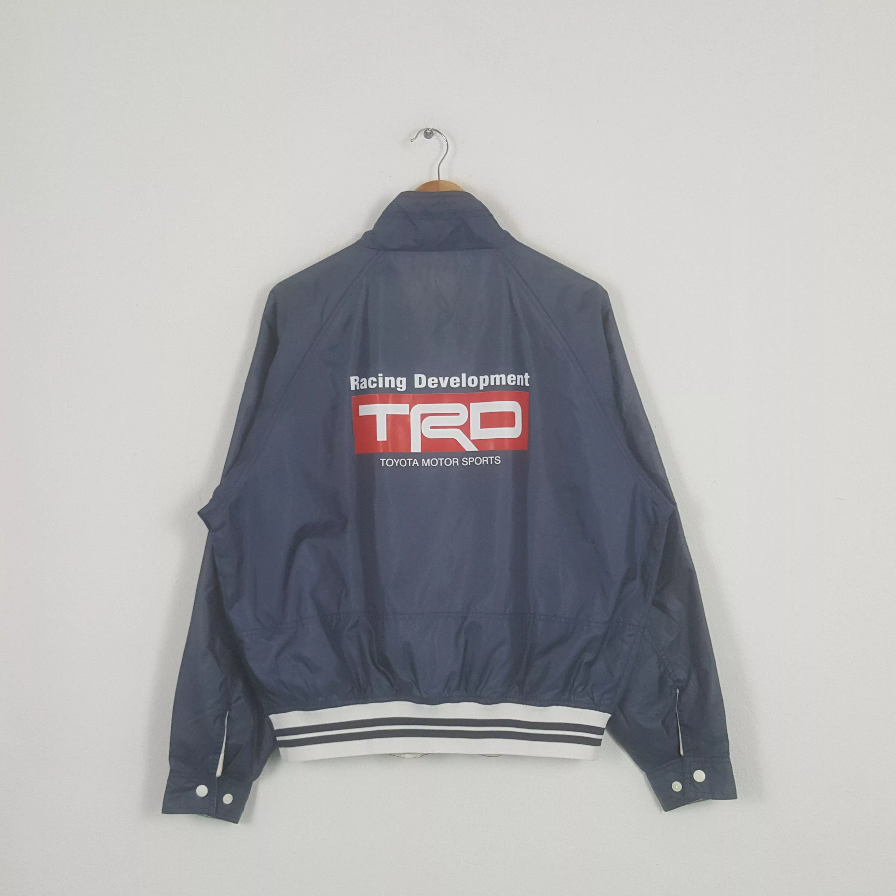 Japanese Brand Light Jackets Japanese Brand × Vintage Vintage TRD Racing Development Toyota Team Bombers Jacket Blue