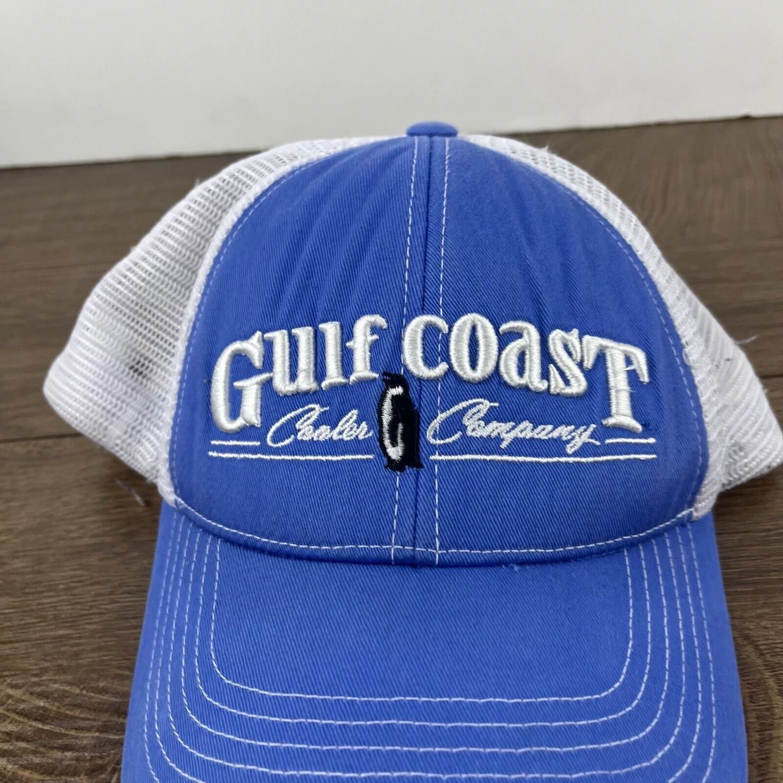 Other Hats Other Gulf Coast Cooler Company Hat Snapback Hat Blue Adjustable H