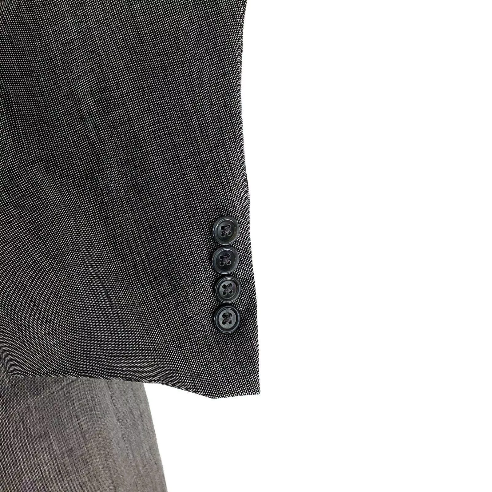 Hart Schaffner Marx Blazers Hart Schaffner Marx Wool 2 Button Blazer 44L Nailshead Gray