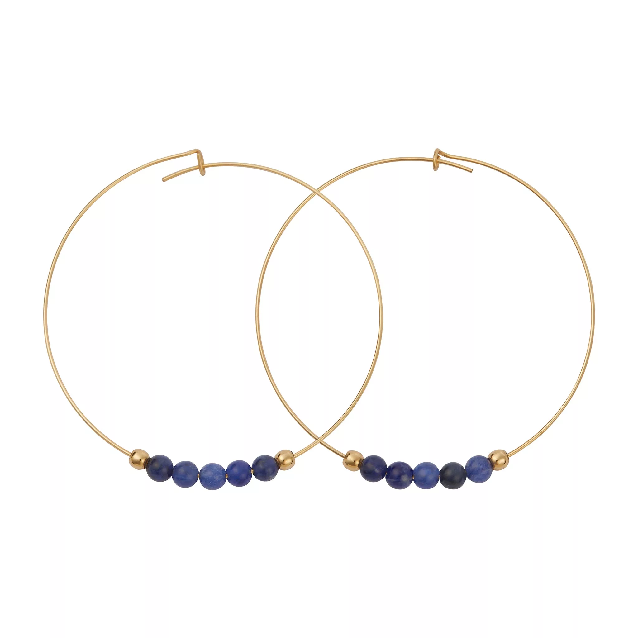 Multi Gemstone Hoops