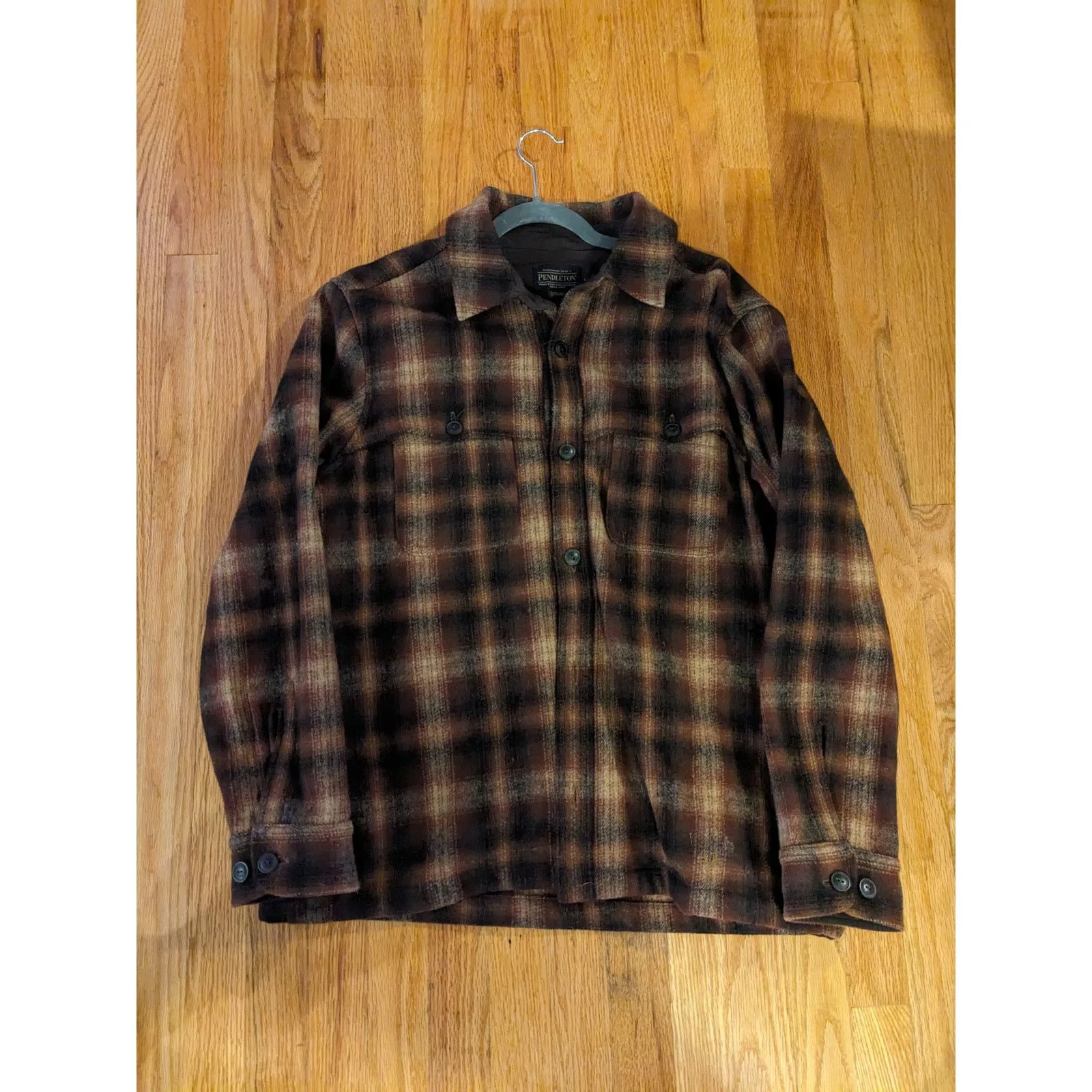 Pendleton Light Jackets Pendleton Wool Flannel Jacket Brown