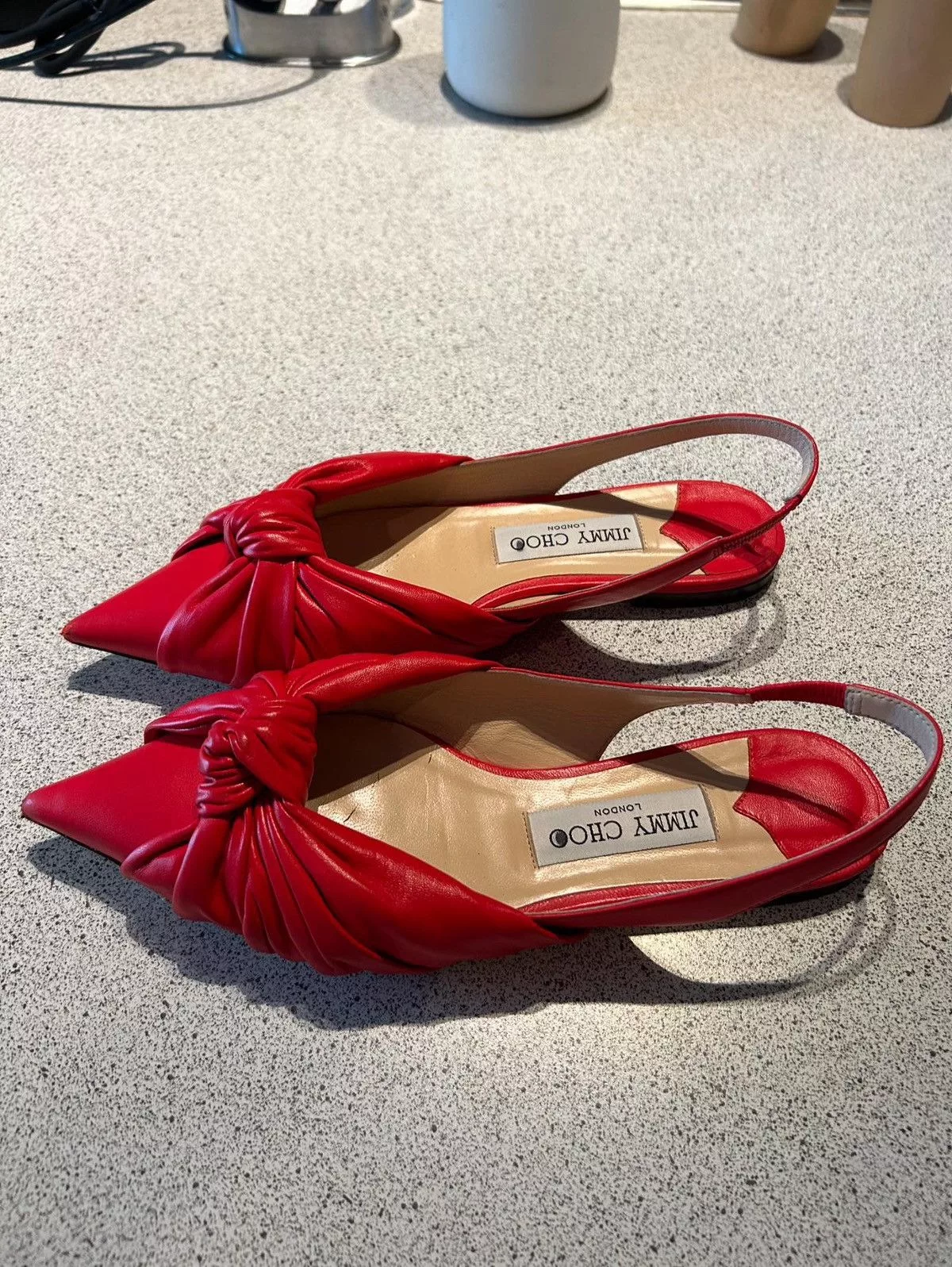 Jimmy Choo Flats Jimmy Choo red pointy flat