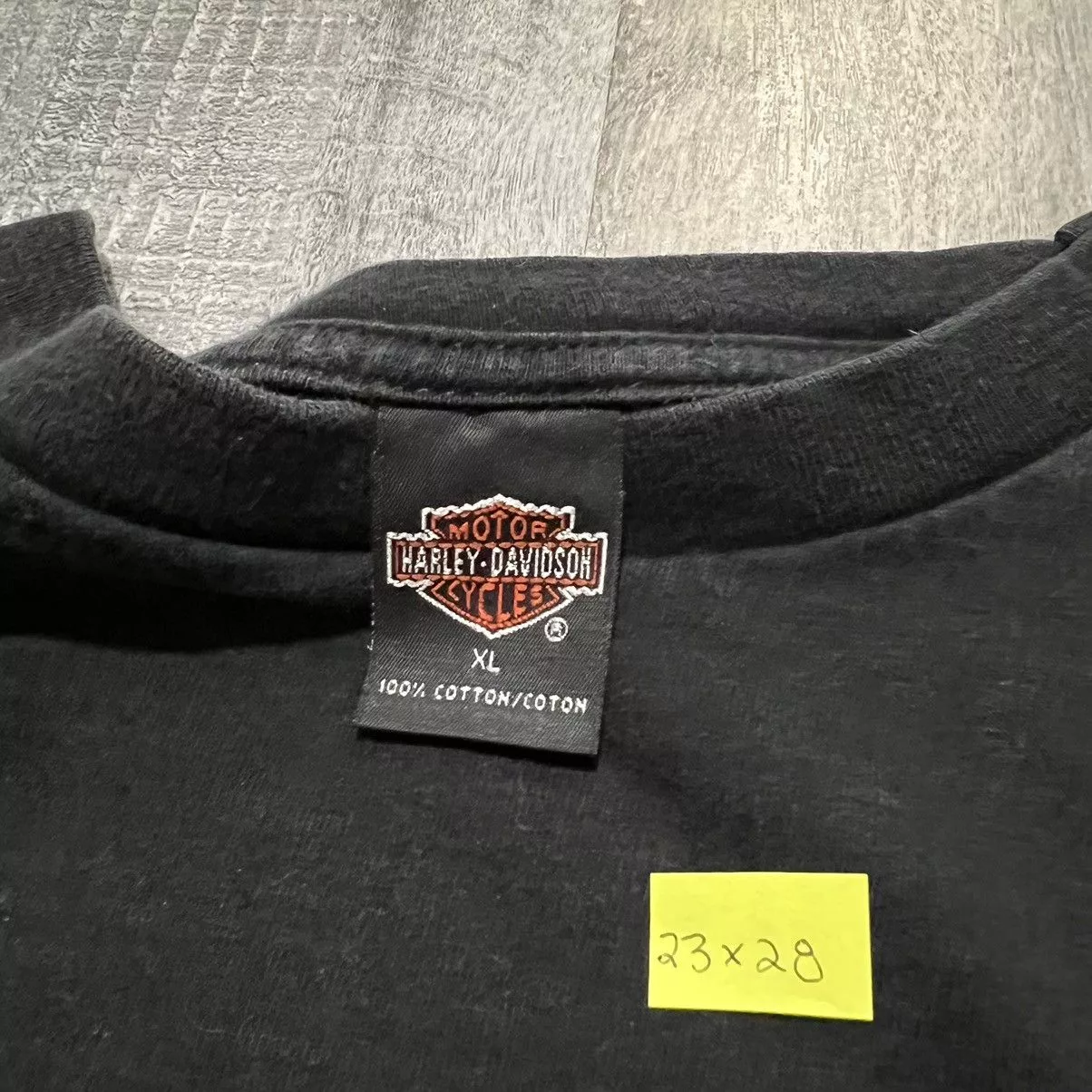 Harley Davidson Short Sleeve T Shirts Harley Davidson × Vintage VTG Harley Davidson Black 2000 Manitowoc Y2K Biker T Shirt