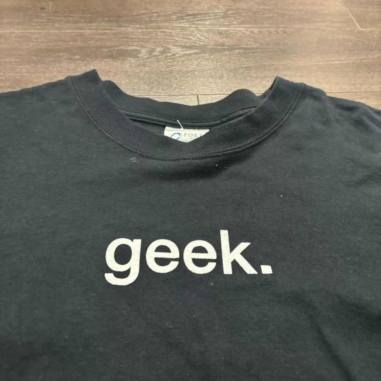 Designer Short Sleeve T Shirts Designer Vintage Microsoft Geek Definition T Shirt 00s XXXL Black