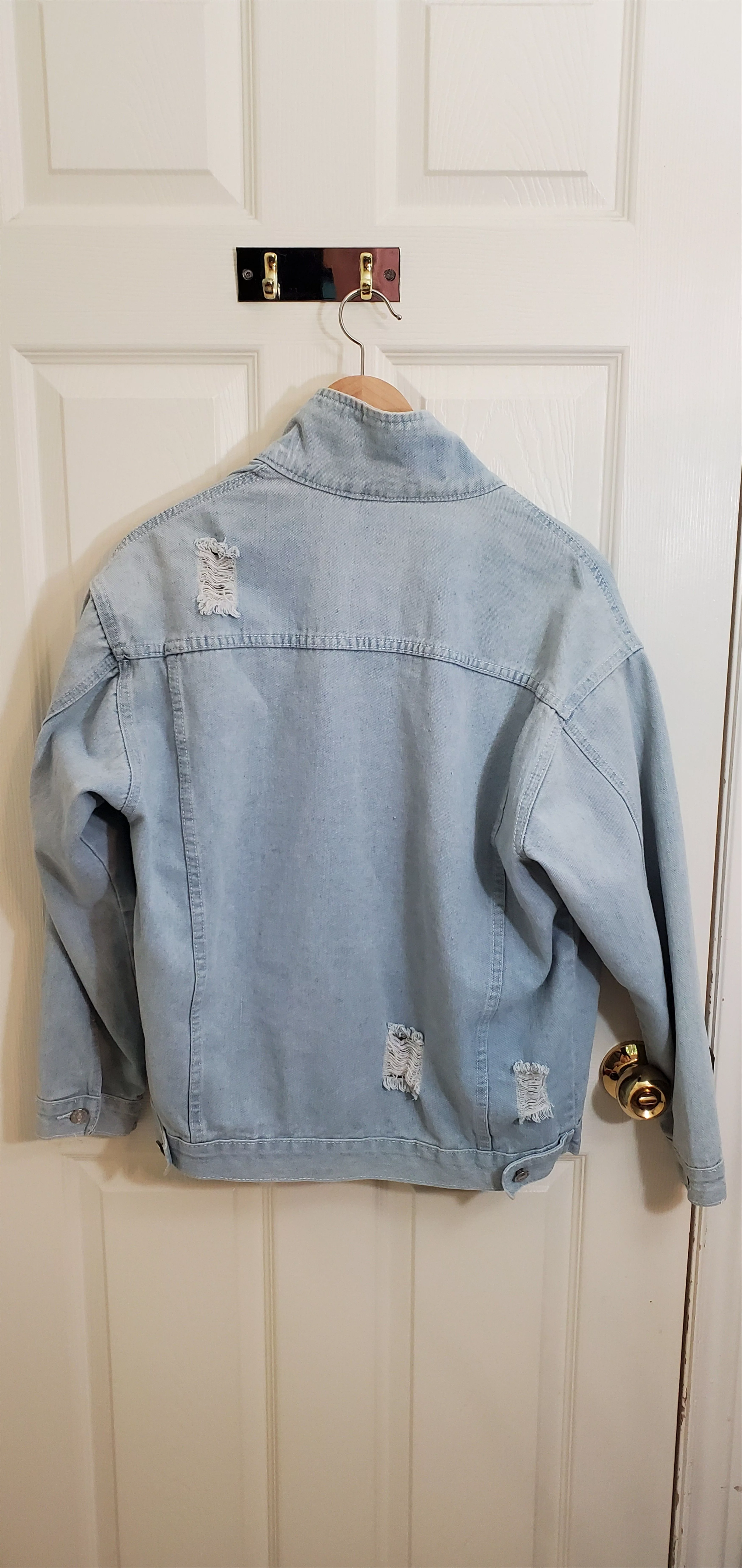 Vintage Denim Jackets Vintage Distressed Denim Jacket Blue