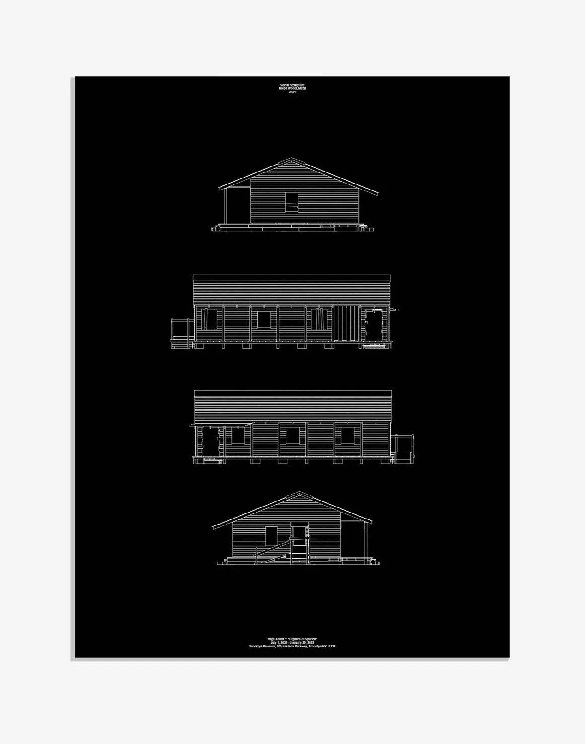 Virgil Abloh Miscellaneous Virgil Abloh Brooklyn Museum Poster #3 Black